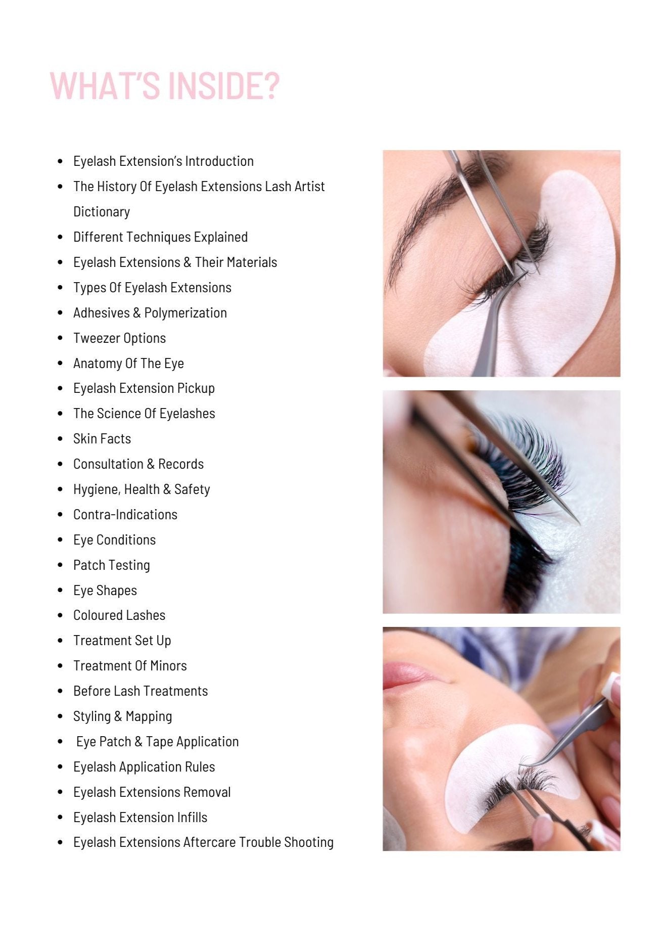 Classic + Volume Lash Training Manual